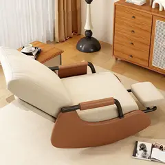 GENERICO - Sillón Mecedora Ajustable 3 Niveles Retráctil Con Reposapiés