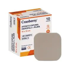 CRANBERRY - Apósito Espuma Hidrófila + Plata 10x10 Cm