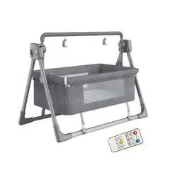 BABYLUNA - Cuna Colecho Mecedora Eléctrica Plegable Con Bluetooth