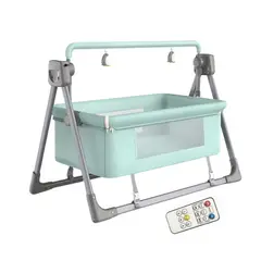 BABYLUNA - Cuna Colecho Mecedora Eléctrica Plegable Con Bluetooth