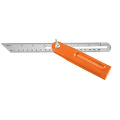 TRUPER - Escuadra falsa dacero inoxidable 20cm 8 pulg con mango de ABS