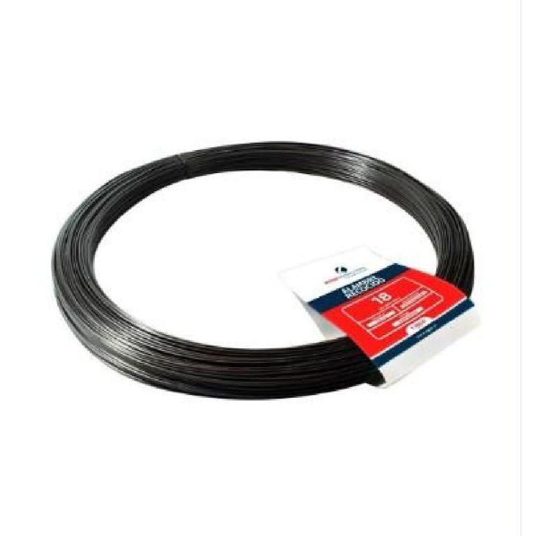 Alambre Negro Recocido Inchalam Calibre BWG 18 124mm 1kg - Negro