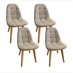 CORI CORI - Pack 4 Sillas Capitonne Lino Beige