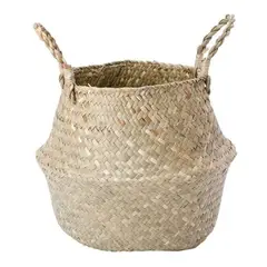 OEM - Macetero Cesto Canasto Maceta De Mimbre Plegable Grande 2