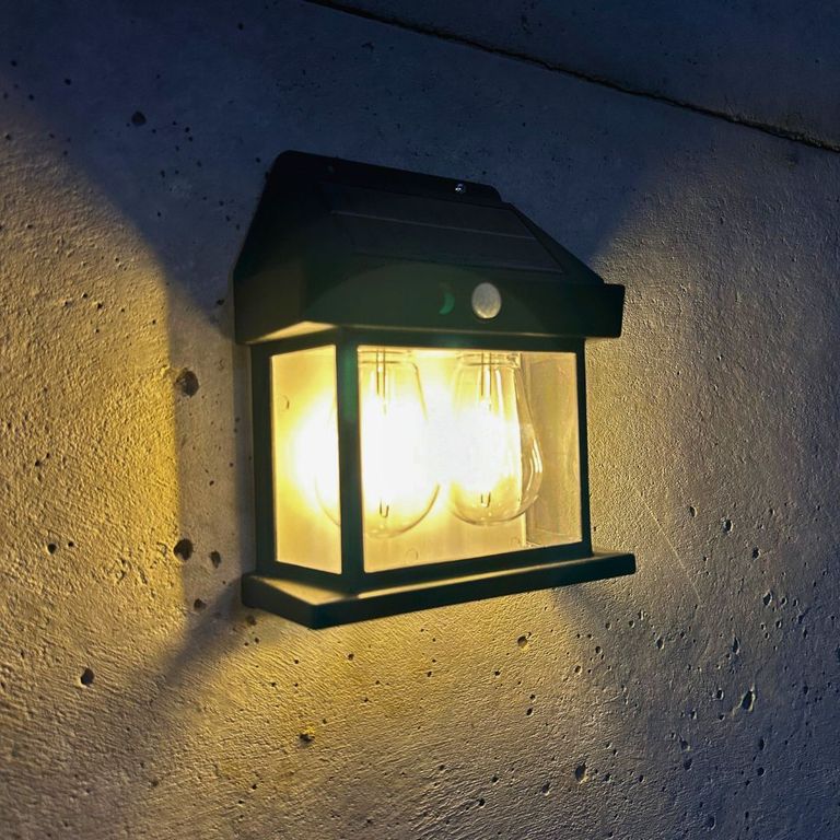 Apliqué Farol de Pared Solar - Doble