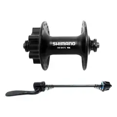 SHIMANO - Maza Buje Hb-m475 Delantera Mtb 36h Negra 6 Pernos Negro
