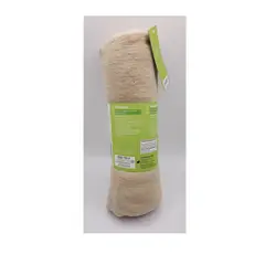 GENERICO - Set 2 mantas BEIGE de franela algodón 100% para mascota