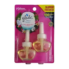 GLADE - Recarga Aceite Tropical Floral Pack 2