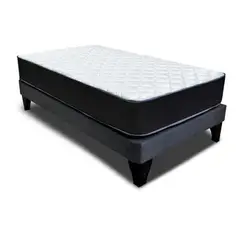 GENERICO - Base De Cama Con colchón Plaza Y Media 1.5