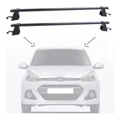 LISM - Barras Porta Equipaje Parrilla Auto Techo Universal Gris