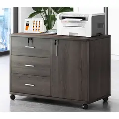 GENERICO - Cajonera Oficina Archivador Gabinete Con Llave Y Ruedas