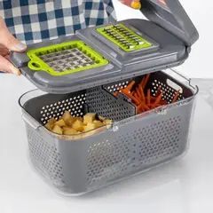 LISM - Picador Cortador De Verduras Frutas Rayador Alimentos 22en1