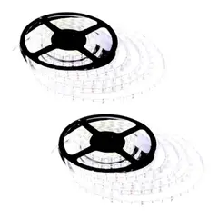 GENERICO - 2 Cintas Led 24V 20W/m 240Led/m Luz Fría 5mt
