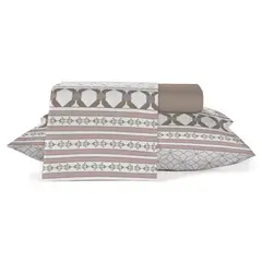 TEKA - Juego de Sabanas Estampadas 150 Hilos 2 Plazas 100% Algodón Vintage