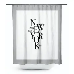 GENERICO - Cortina De Baño NYC Glam 180x180 cm LAROSETT
