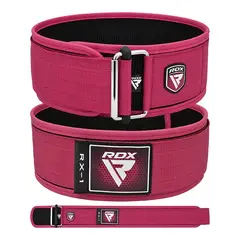 RDX - Cinturón de levantamiento de pesas RX1 de 4” para mujeres Talla S