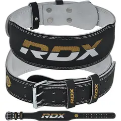 RDX - Cinturón de levantamiento de pesas de cuero de 4 pulgadas Talla XL