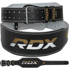 RDX - Cinturón de cuero para gimnasio de 6 pulgadas Talla M