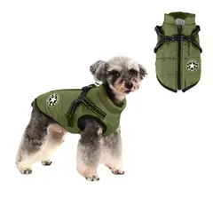 MASCO TODO - Parka Chaqueta Impermeable Perro Talla XXL Verde