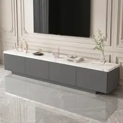 AIZO - Mueble para TV 160 cm con Almacenamiento Multifuncional para Sala de Estar GRIS