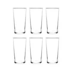 ALLEGRA - Vaso de vidrio montecarlo 340cc SET 12 UNIDADES