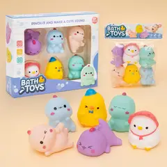 GENERICO - Juguete para Baño Bath Toys Pack 6 unidades +36M