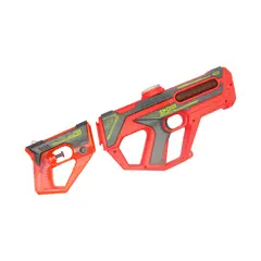 PUNTO STORE - Escopeta Pistola Lanza Agua 2 en 1 Recargable Rojo - PS