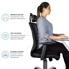 EDWINAYY - Cojin Picaron Cfunda 40cm De Asiento Lumbar Antideslizante