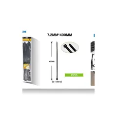 GENERICO - AMARRE DE PLÁSTICO BRIDA 35PCS 7MM X 400MM