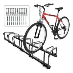 KUANGYE - Bicicletero Soporte Portabicicletas Acero Para 6 Bicicletas