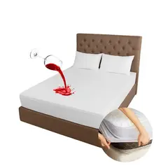 GENERICO - CUBRECOLCHON IMPERMEABLE LISO ULTRA SUAVE 1 PLAZA