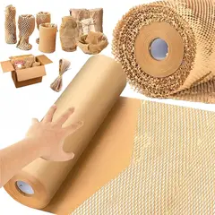 KUANGYE - Embalaje Rollo Papel Kraft Panal Abeja 50cms X 250 Mts