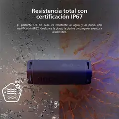 AOC - Parlante Bluetooth Portátil O1 Barcelona Azul
