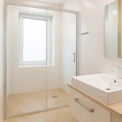 JOYTEK - Mampara Ajustable de Ducha LENS 160-180 cm TransparenteCromado