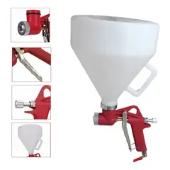 QUICK - Pistola Texturado Marmolina Copon Plástico 6 Lts Color Rojo