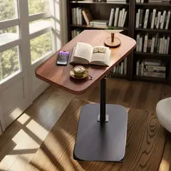 GENERICO - Mesa Auxiliar En Forma De C De Altura Ajustable Giratoria