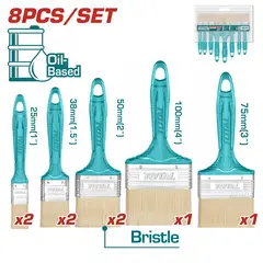TOTAL - Set De Brochas 8 Piezas