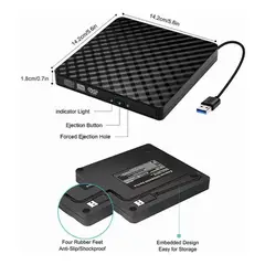 GIOIO - Lector Y Grabadora De Dvdcdexterna Quemador Usb 30