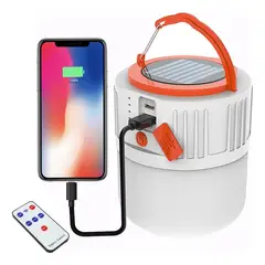 GENERICO - Lámpara De Camping 5000 MAh Luz De USB Recargable Solar