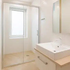 JOYTEK - Mampara Ajustable de Ducha LENS 120-140 cm TransparenteCromado.