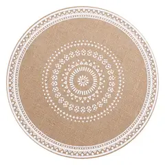 PUREPOWER - Set 6 Manteles Individuales De Mesa Bohemio Redondo-Φ38cm