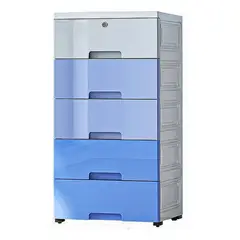 ANYHOGAR - Cajones De 5 Pisos Cocina Baño Closet Con Ruedas Y Llave
