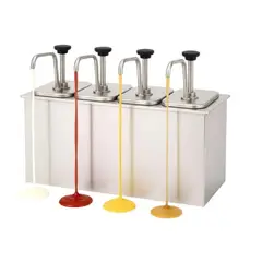 PASTELERIUS - Dispensador De Salsa Dispensador Bomba Dosificador Salsa 8l Bomba Dispensadora Acero Inoxidable