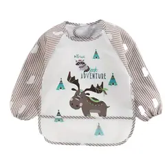VATYERTY - Babero impermeable de manga larga con dibujos animados