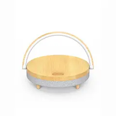 HOME ESSENTIALS - Lámpara con parlante BT y carga inalámbrica