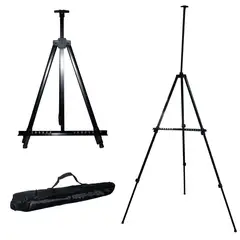 GENERICO - Atril Plegable de Aluminio Negro 170cmEstuche Transportador