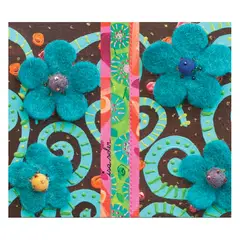 ISA SOLER - Alfombra Vinílica 140 X 160 Textura Flores