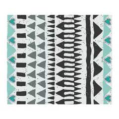 ISA SOLER - Alfombra Vinílica 140 X 160 Triángulos Menta