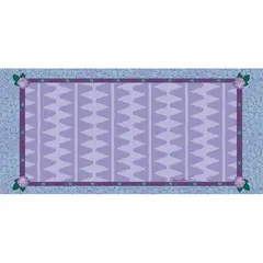 ISA SOLER - Alfombra Vinílica 70 X 140 Hortensias