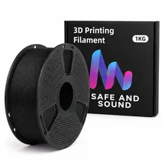 GENERICO - Filamento Pla De Safe and Sound Impresión 3d 1kg 175mm Color Negro